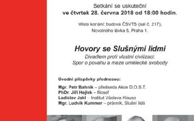 Hovory na pravici XXIV – 28. června od 18 hodin v Praze